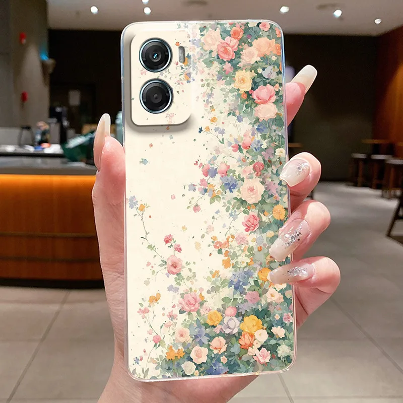 Fashion Butterfly Flower Phone Case - Soft TPU Silicone Back Bumper Etui