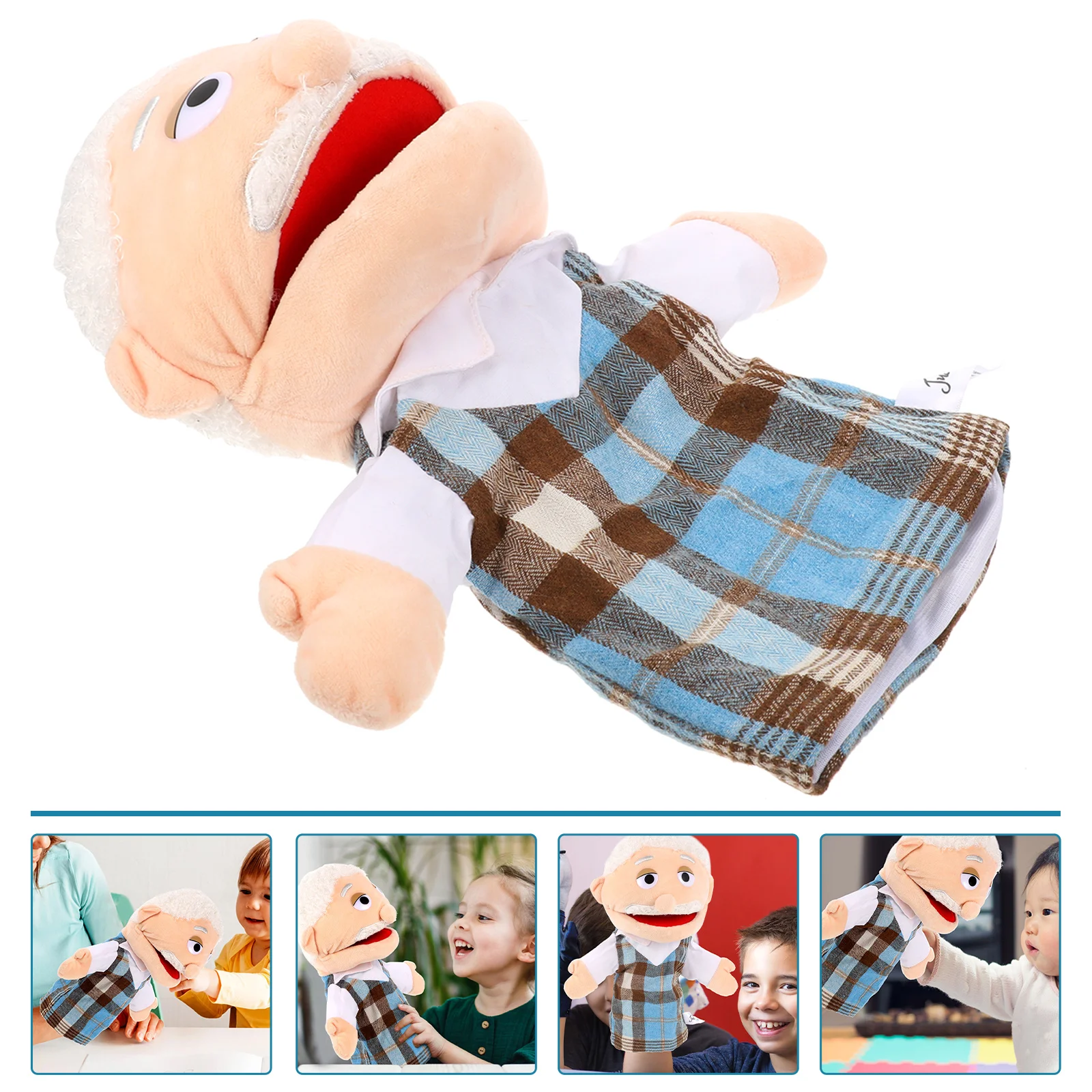 

Family Style Hand Baby Toyss Soft Plush Baby Toyss Family Members Hand Baby Toyss Grandparents Grandfather Dolls