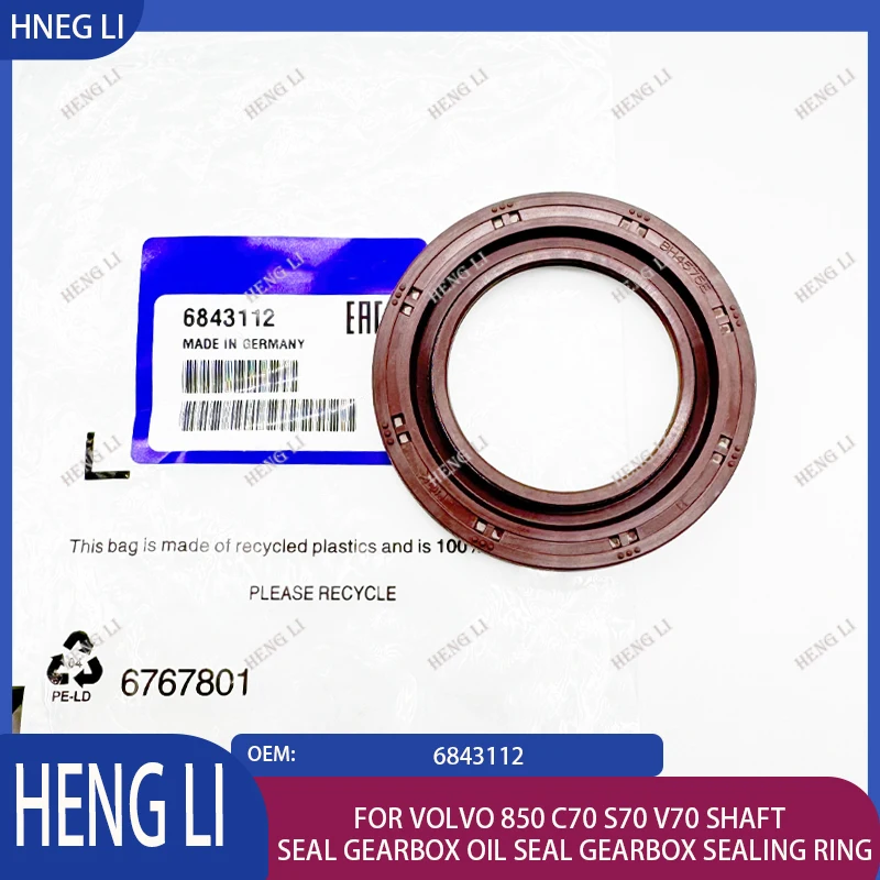Shaft seal gearbox oil seal gearbox sealing ring 6843112 Suitable for Volvo 850 C70 S70 V70