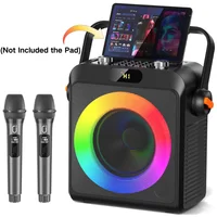 FanFun Bluetooth Karaoke Speaker, Wireless Portable Speaker with 2 Microphone, Karaoke Machine for Adult, Home Karaoke System