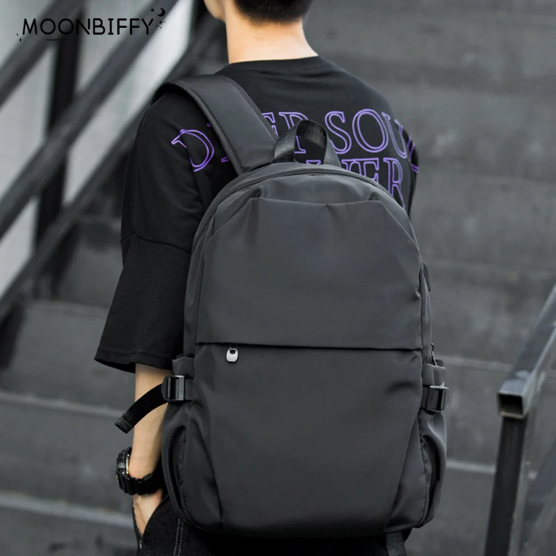 

Lightweight Casual Laptop Backpack with USB Charging Port for Men and Women College Daily Use Black Backpack Men Work Daypack