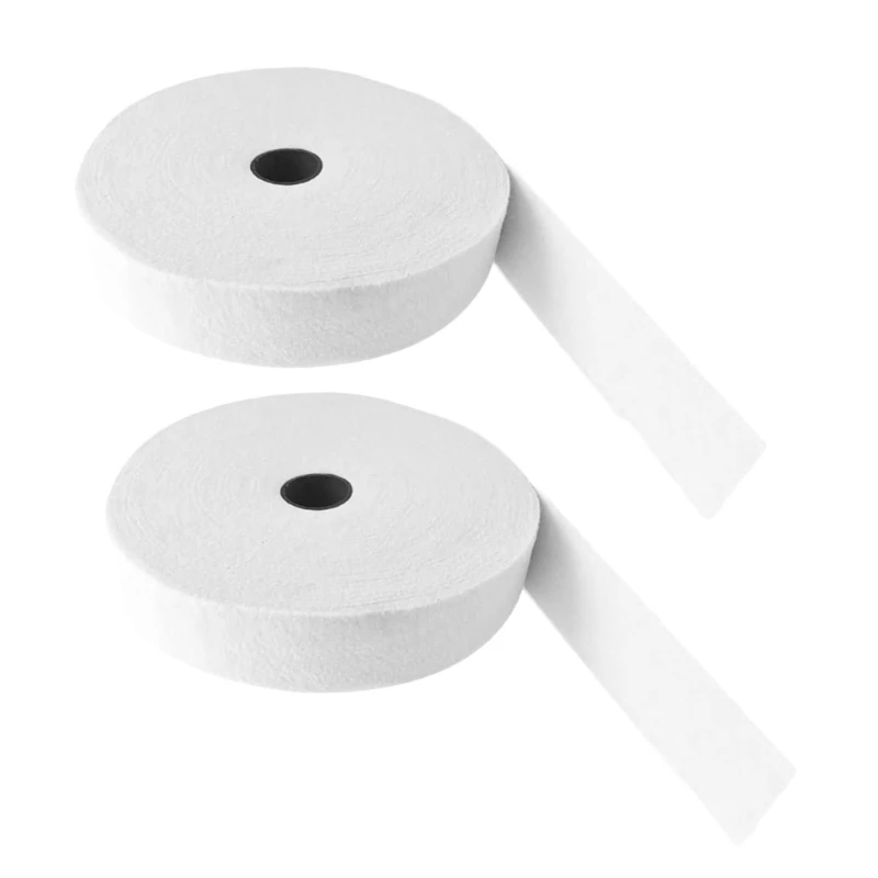 2 Rolls 2-1/4 in Cotton Blend Batting Roll 76Yard/Roll For Quilts Rug Crafting