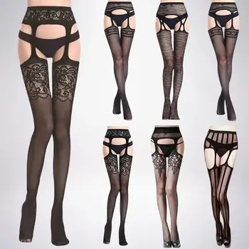 SIMPLEJWEL 4 pz/1 pz Reggicalze a rete Calza Reggicalze Collant Coscia Alta Estate Sexy Hot 4 pacchi 1 confezione 1