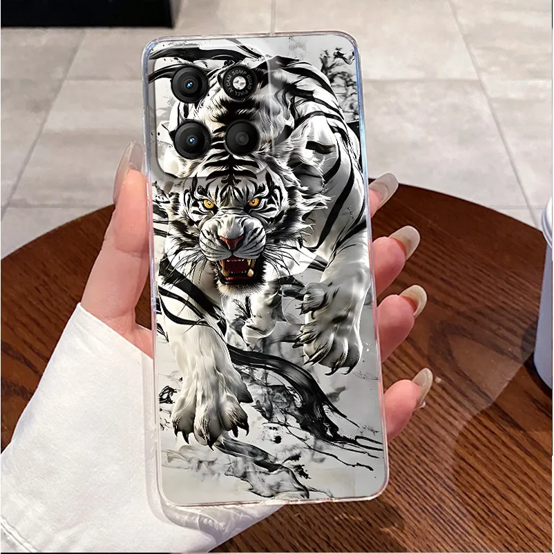 Luxury Cute Love Rabbit Clear Soft TPU Silicone Phone Case Cover