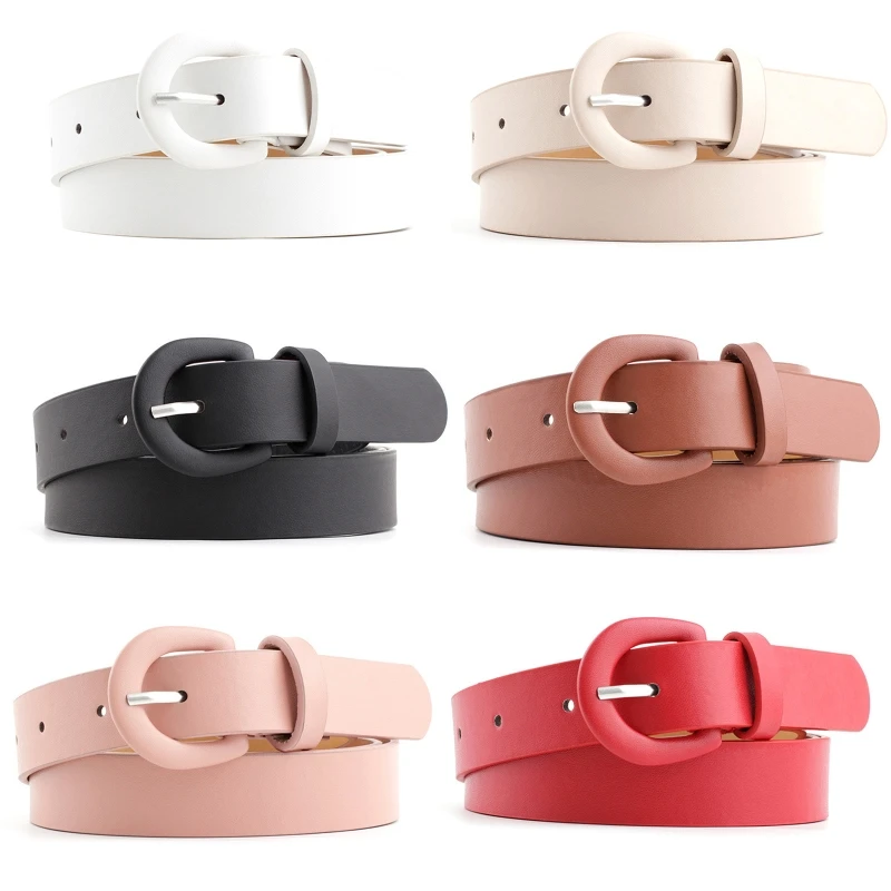 

Fashion Ladies PU Leather Belts Adjustable Waist Straps for Dresses Shirt