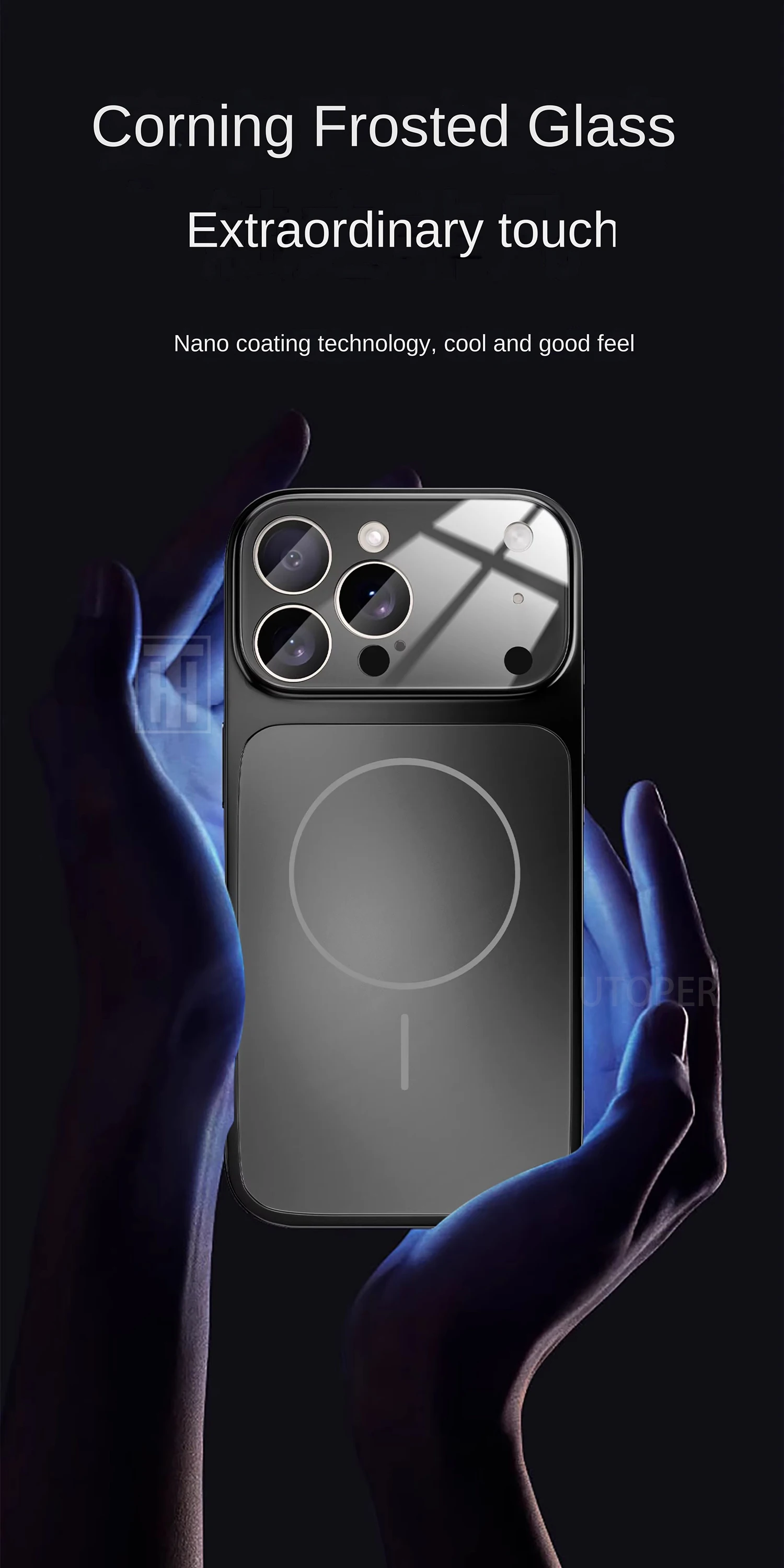 Luxury iPhone Case - Large Frame Glass Lens Protection for iPhone 14151617 Pro Max Magsafe Magnetic PC Hard Cover