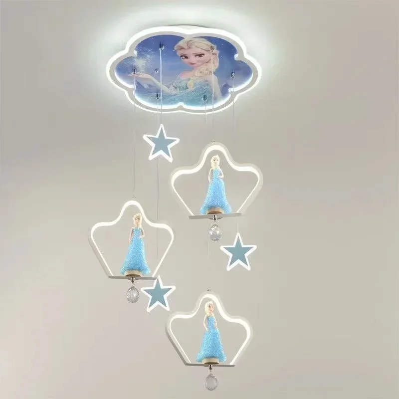 Plafonnier LED en cristal au design moderne, luminaire décoratif d'intérieur, idéal pour une chambre d'enfant ou un couloir