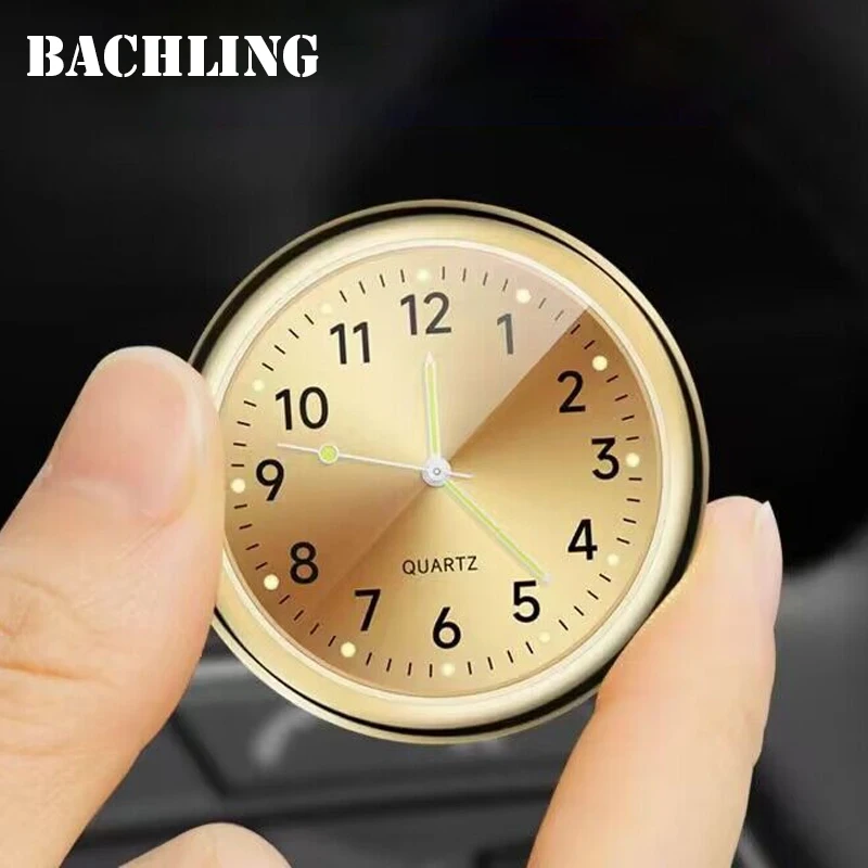Air Outlet Dashboard Clock Stick-On Electronic Noctilucent Accessories For Car Auto 40MM