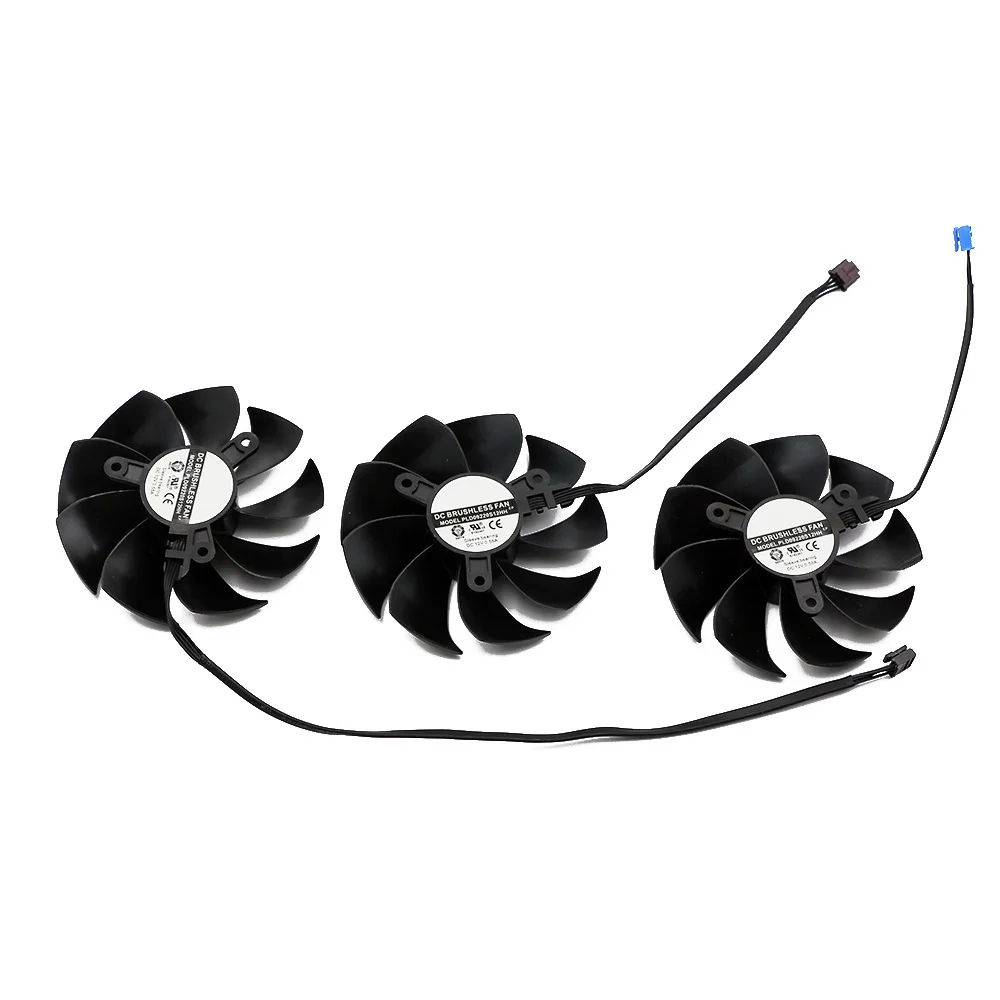 Substituição de fãs de placa gráfica, ventilador Cooler, PLD09220S12H, RTX3080, RTX3070, EVGA, GeForce RTX 3070, 3080, TI, 3090, FTW3, 87mm