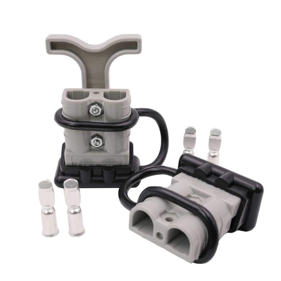 2pcs50ABatteryQuickConnectDisconnectPlugWithHandleBattery