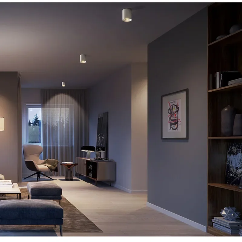 Modern LED Round Surface Mount Ceiling Downlight Fixture Lamp