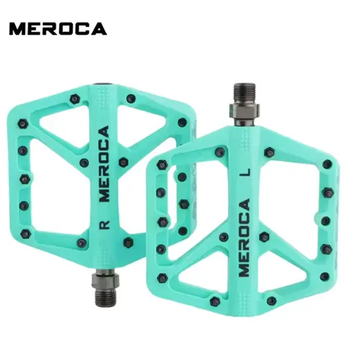 Meroca Bike Pedal Nylon Fiber Bearing Pedal For MTB Lightweight Extra Large Size Non-slip Wear-resistant Bicycle Accessories - Image 6