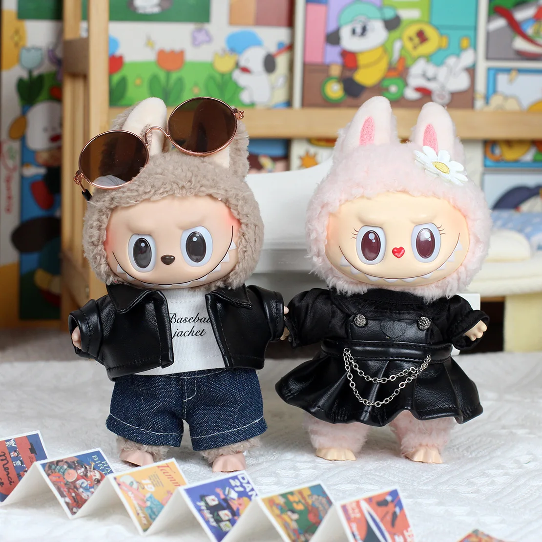 17 センチメートル人形服ラブブ衣装アクセサリーぬいぐるみの服座る