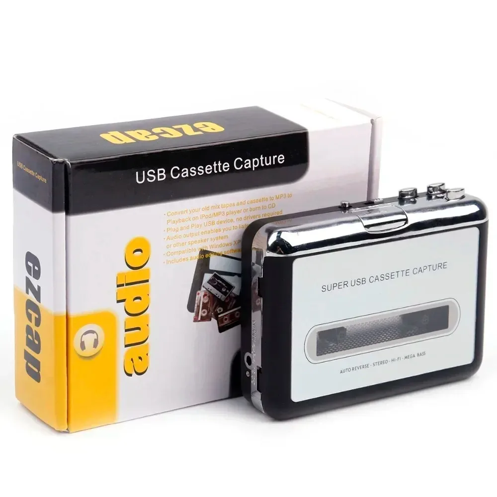 Lettore Di Cassette Convertitore Da Cassetta Usb A Mp3 Acquisizione Audio Lettore Musicale Registratore Di Cassette A Nastro Drop Shipping