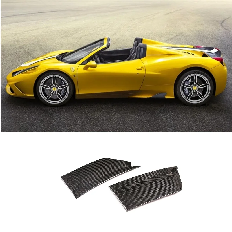 

Real Carbon Fiber B-Pillar Car Window Decoration Cover Side Pillar Protection Cover Fit For Ferrari 458 2011-2016