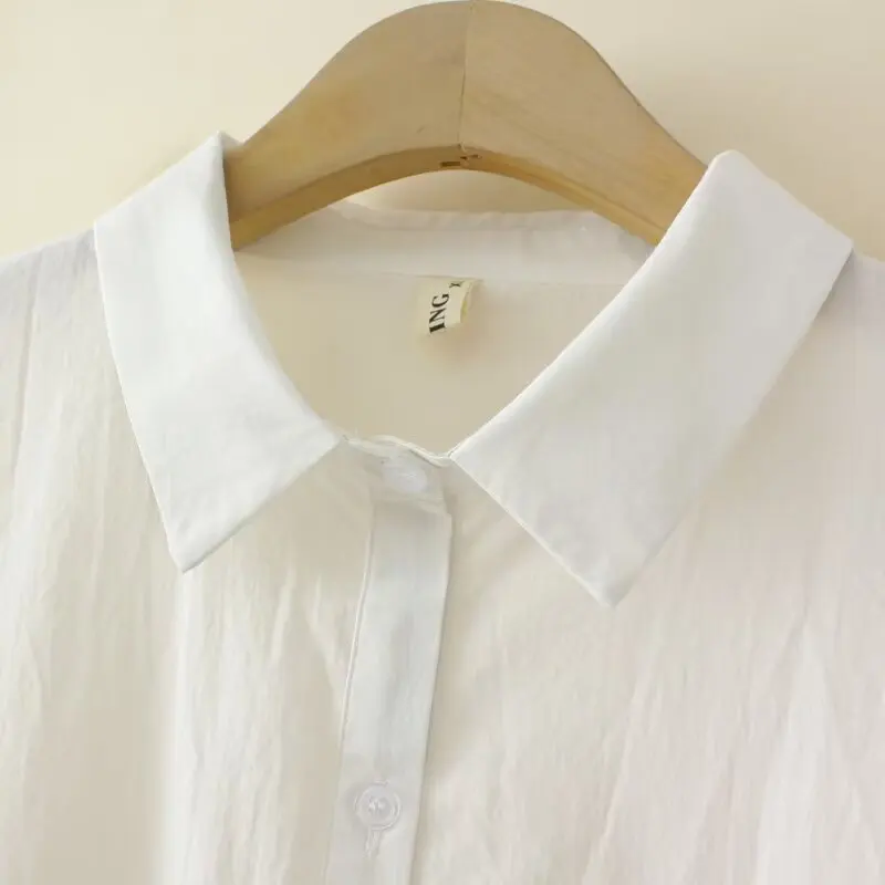 Fashion Plus Size Women's Blouses New Autumn 2025 Simple Long Sleeved Solid Color Shirt 8054