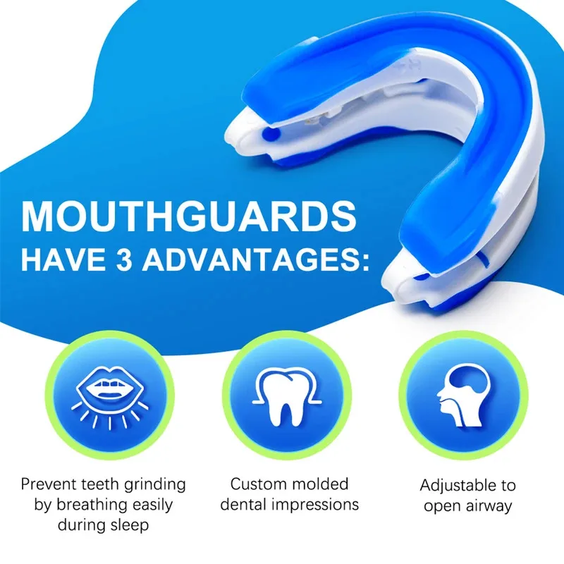 Anti-Snoring Mouthguard Anti-Snoring Device Nighttime Teeth Guard Adjustable Sleep Mouthguard for Bruxism