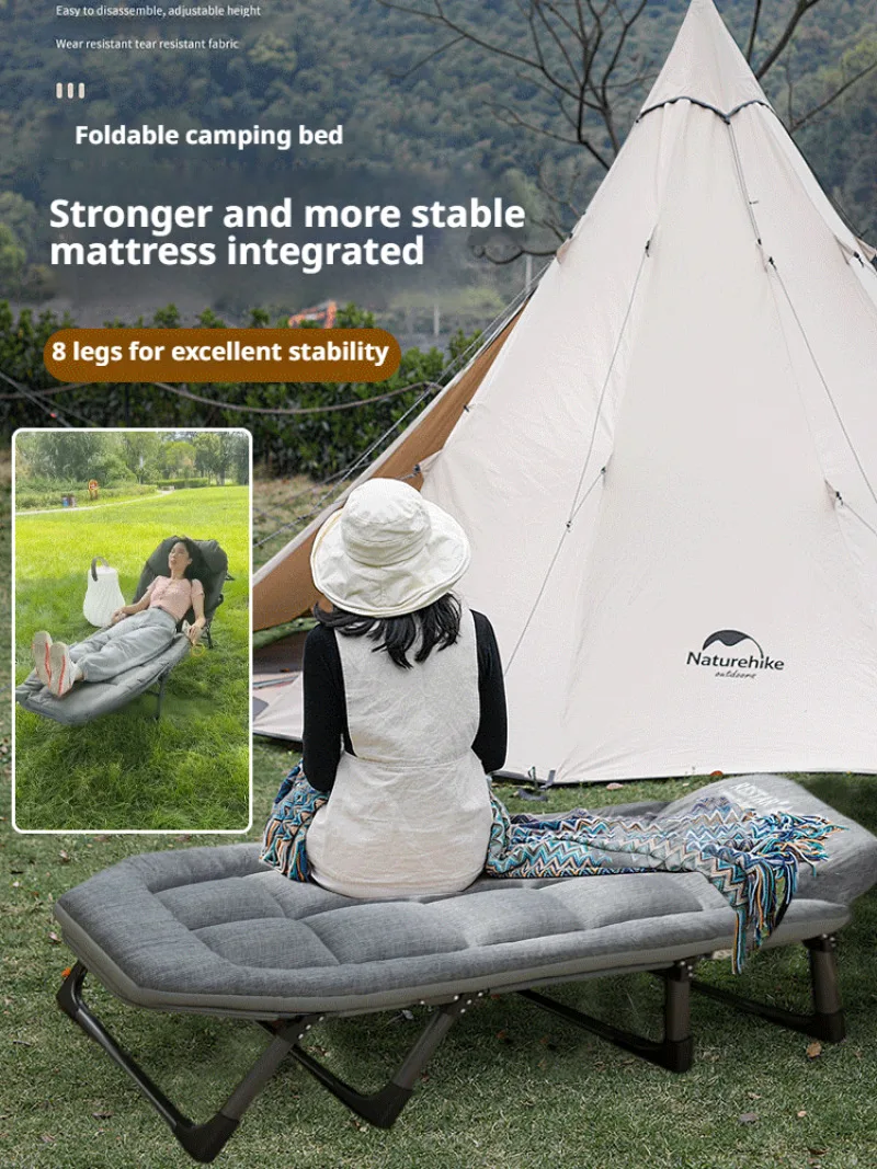 Multifunctional Folding Chair Office Sofa Bed Single Bed Camping Recliner Folding Chair with Bed