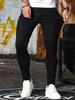 Mens Classic Style Pants Pure Color Stretch Jeans Street Casual Slim Fit Trousers Male Vintage Wash Skinny Jeans Men Black Blue