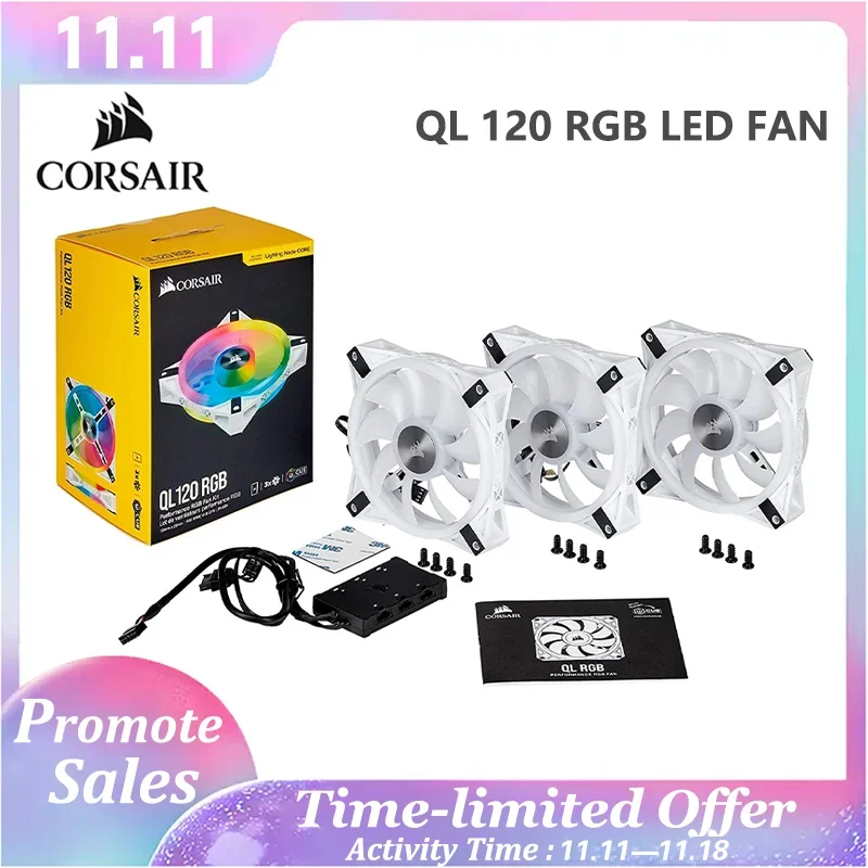 

Corsair Fan QL Series Ql120/140 RGB LED Fan