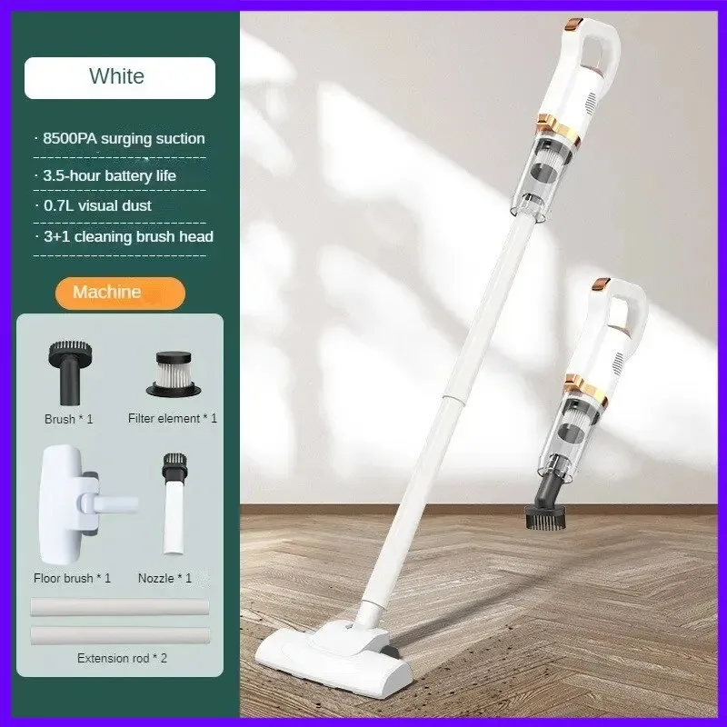 Multifunctional Handheld Vacuum Cleaner Wireless Strong Suction Floor Brush Home and Car Use Cordless Cleaning Robot