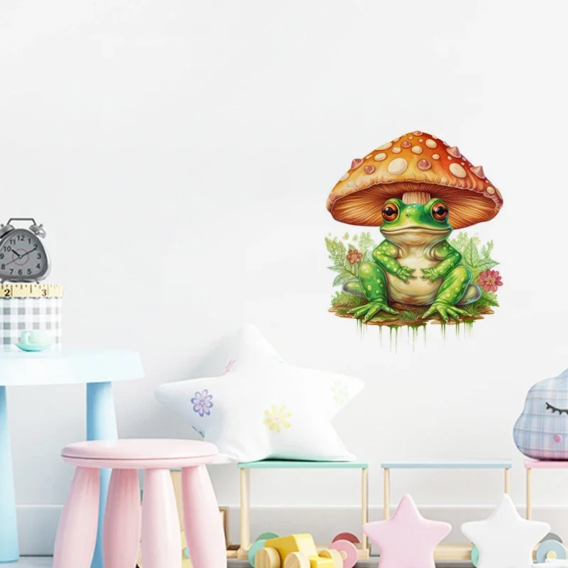 Wall Sticker Frog Mural for Kids Room Living Room Home Decoration
