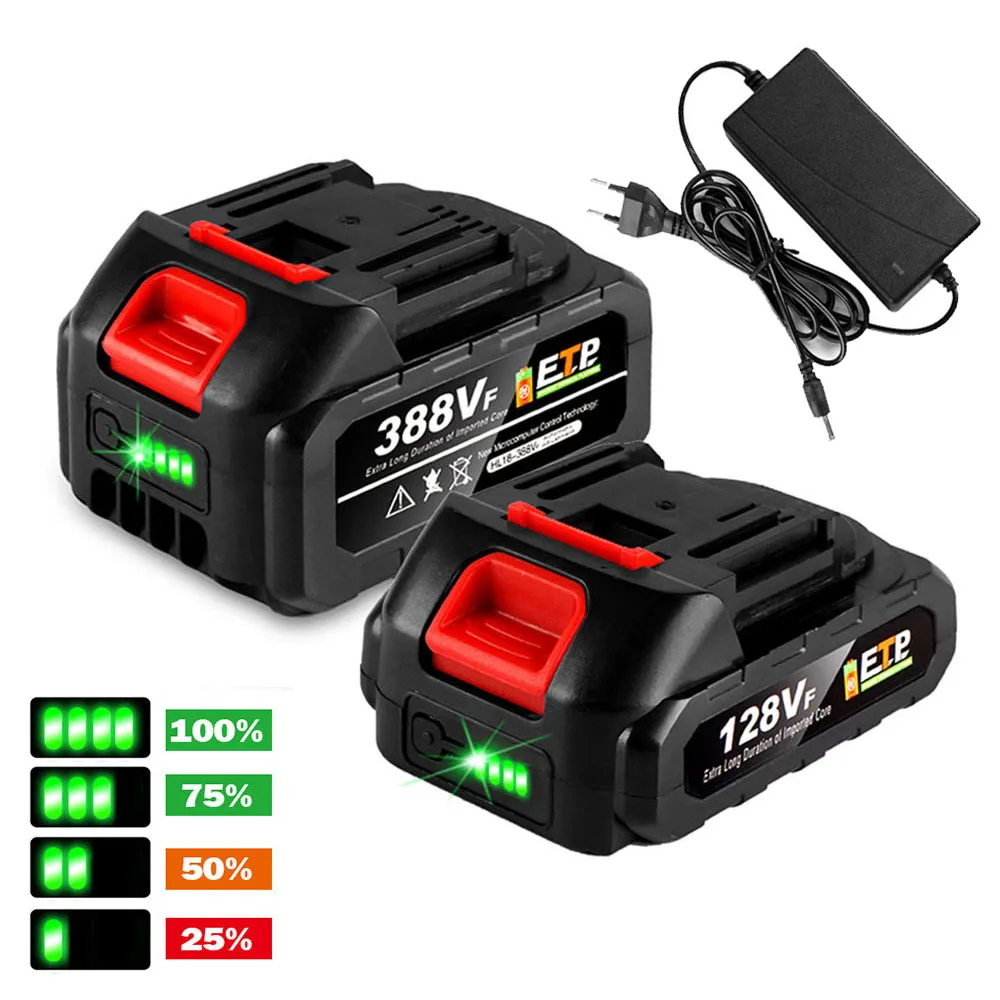 20V 20000mAh/10000mAh Rechargeable Lithium Battery with LED For Makita Electric Saw/Impact Wrench/Angle Grinder Power Tools usb rechargeable mini grinder micro rotary tool engraver pen electric grinder set jade carving wireless grinder with battery