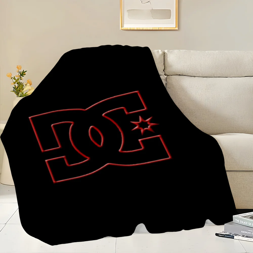 Fashion D-DC S-SHOES Skicomfort warm Soft Home Kids Lunch Blanket Suitable for Living Room Office Daily Travel Gifts 4