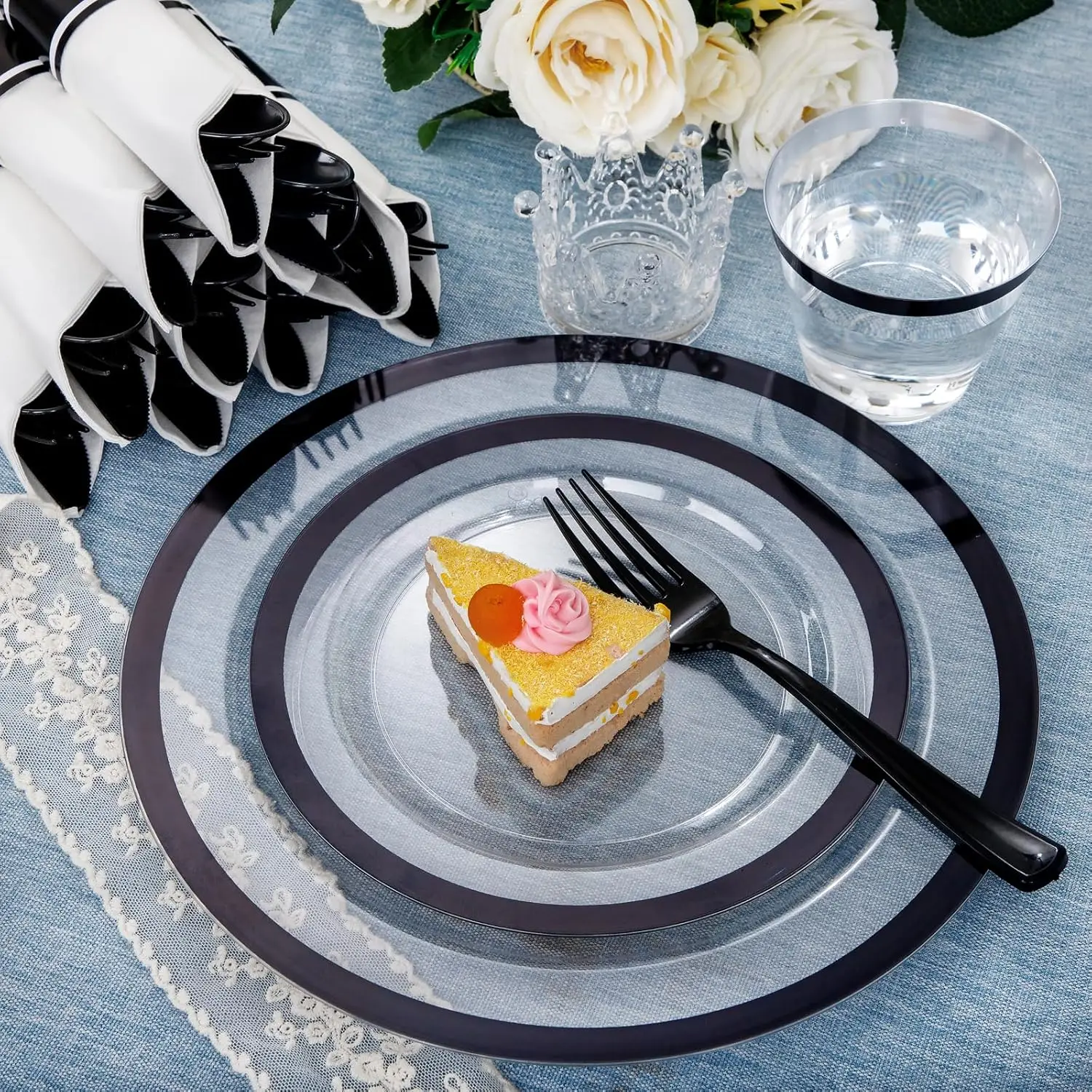 350PCS Party Dinnerware Set 6