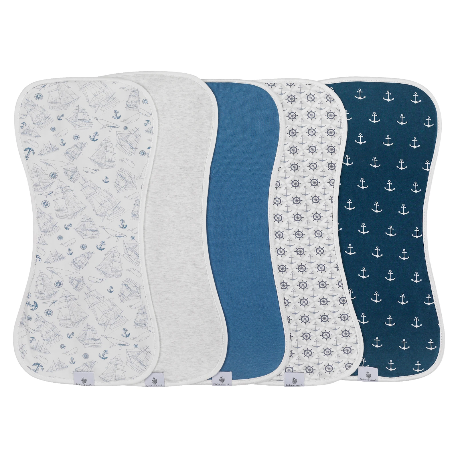 100% Organic Baby Bibs Burp Cloths for Baby Boys and Girls Ultra Absorbent Burping Cloth 3 Layer Unisex Newborn Saliva Towel