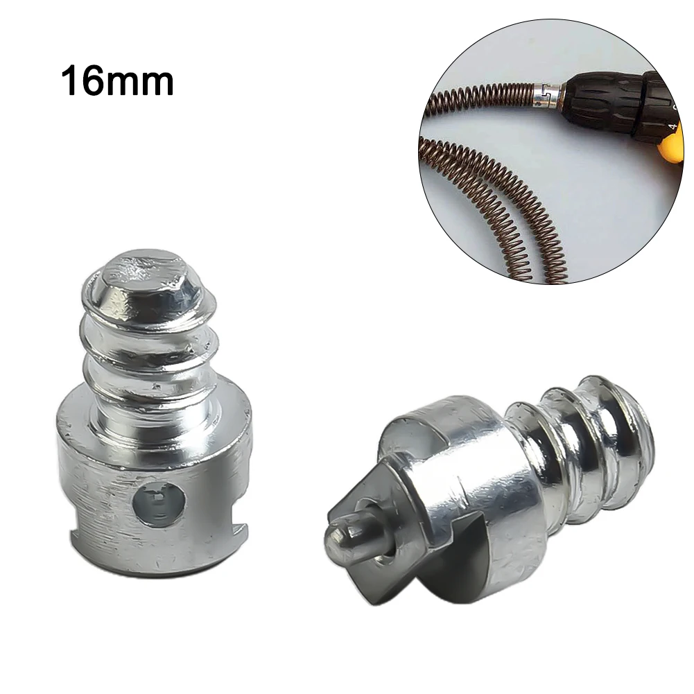 2pcs 16mm Electric Drill Pipe Dredge Spring Cleaner Adapter Male And Female Connecting Rod For Power Tool Accessories