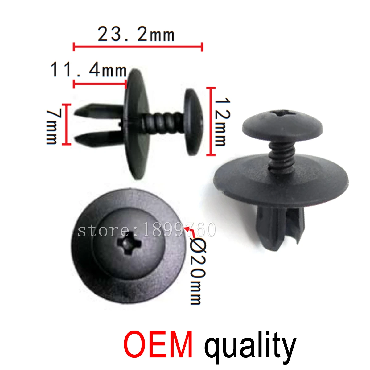 10x / 100x 500x for BMW Bonnet Bumper Lining Hood Sound Insulation Screw Trim Clips Rivet 51481915964 |