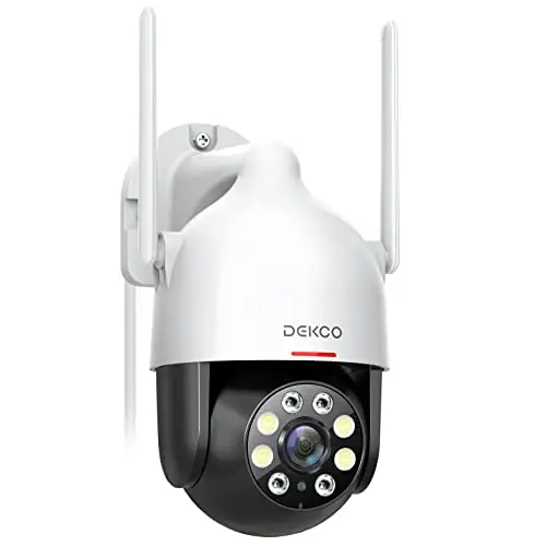 DEKCO 3MP PTZ WiFi Kamera Outdoor Wireless Security Dome Kamera Bewegungserkennung 2-Wege Audio Voll Farbe Nachtsicht CCTV Kamera