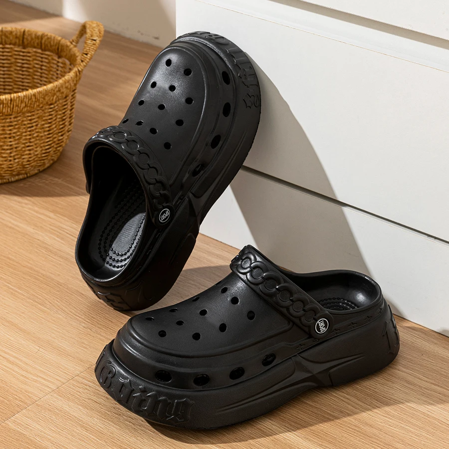 Women's Summer Hole Shoes Hollow Out Thick Sole Anti-slip Outdoor Beach Sandals Men Fashion Comfortable Home Slippers 11 S731b796a84dd4059b23f14a263723736X