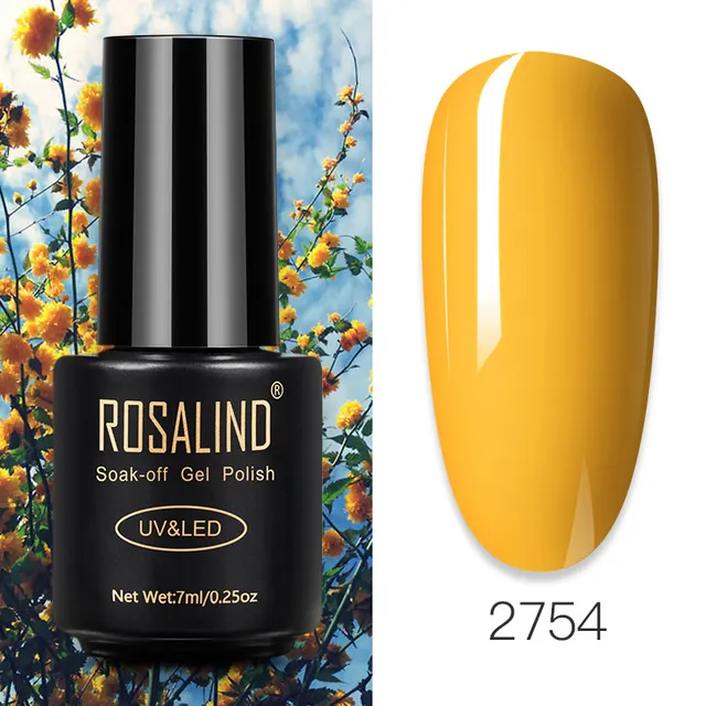 ROSALIND Nail Gel Polish Glitter Series Gel Varnishes All For Manicure Soak Off UV Lamp Nails Art Semi Permanent Gel Polish RA2754