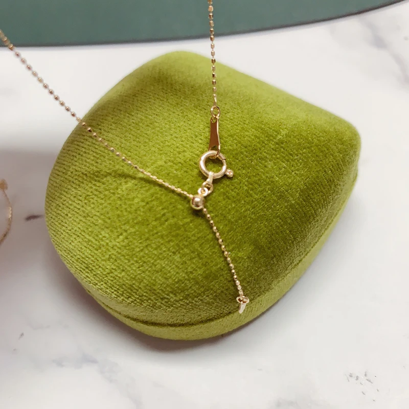 KUGG 18K Yellow or White Gold Necklace Real Natural Diamonds 0.60 or 1.0carat Necklace Shiny INS Style Party Jewelry for Women