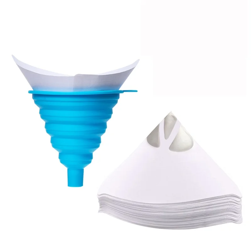 10/20/30/50Pcs Paint Filter Paper Disposable Purifying Straining Cup Conical Paint Strainers Nylon Mesh Uniform Filtration