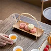 Compact Holder with Handle Small Tray Portable Tray Convenient Serving Basket Suitable for Tea Lovers 1