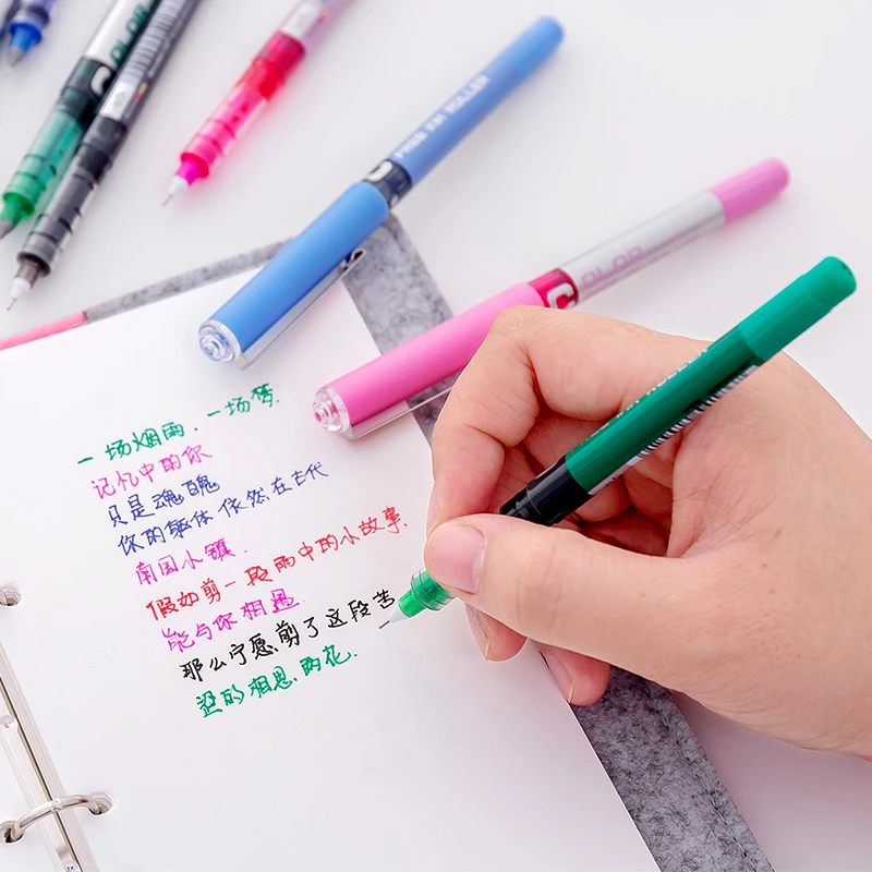 Gel Pens Transparent Big Capacity Ink Fine Nib Office Student School Stationery Supplies