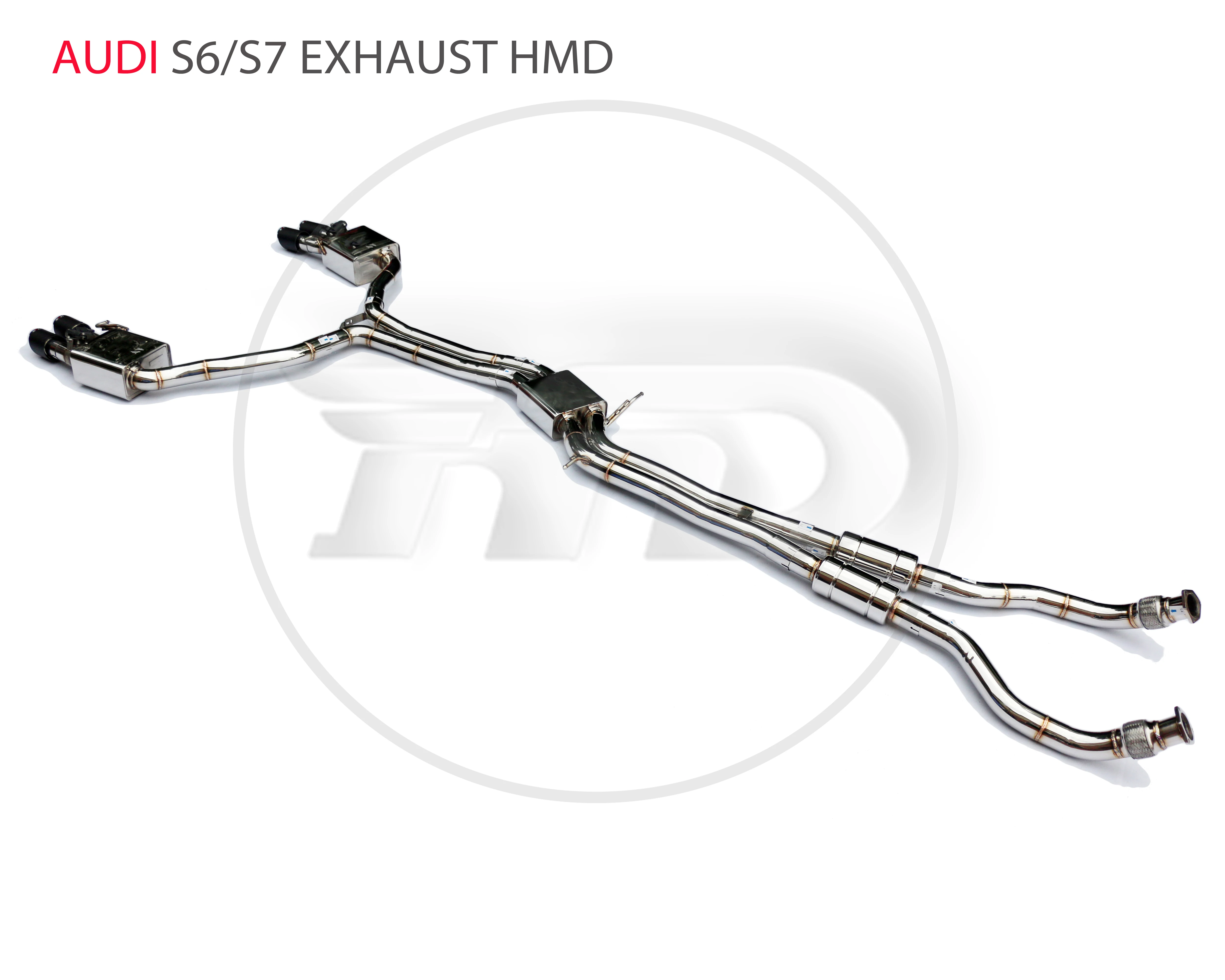 

HMD stainless steel exhaust system catback is suitable for Audi S6 S7 C8 2.9T auto modified electronic valve auto accessories