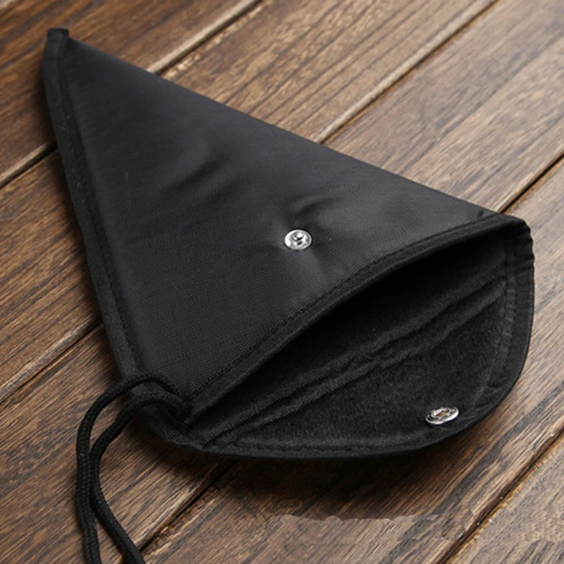 12 Holes Ocarina Bag Protective Bag With Belt 5mm Cotton Padded Black Easy Carry