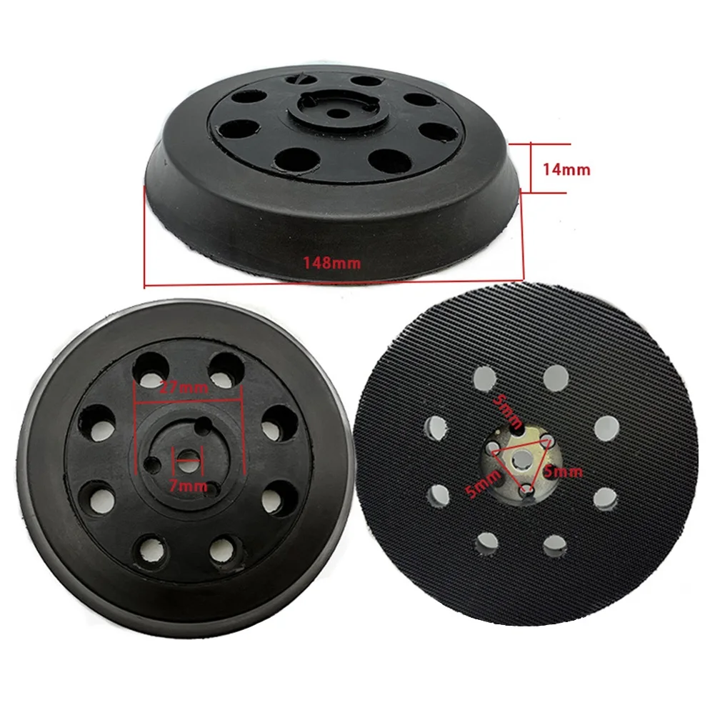

1pc 125mm 5 Inch Backing Pad Hook Loop Sanding Backing Pad For 1295DP 1295D 1295DH 1295DVS 3107DVS 3725DVS Orbital Sander