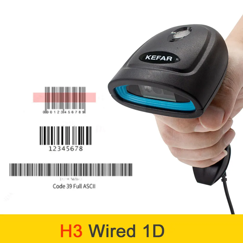 Holyhah Barcode Scanner 1D 2D QR Bluetooth Barcode Reader Wireless wired Laser Bar Code Scanner PDF417 Desktop Scanner scanspeeder