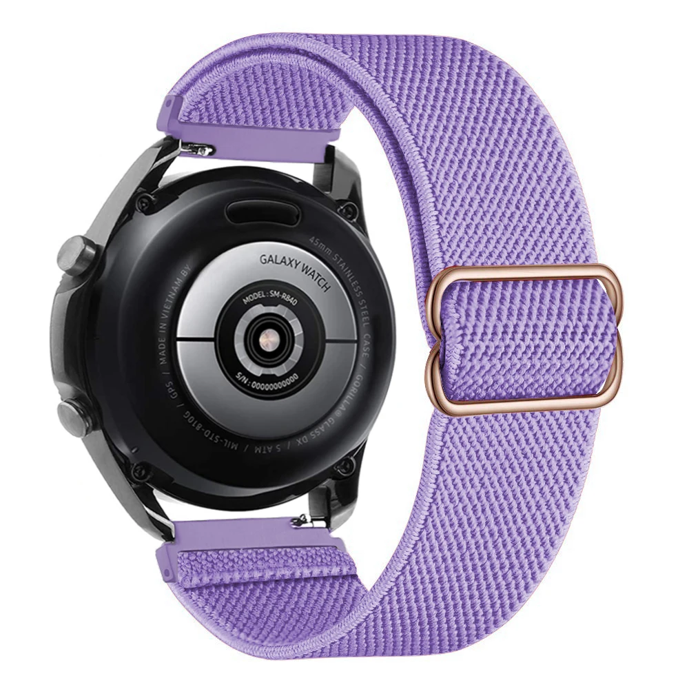 Adjustable Nylon Elastic Watch Band - 20mm/22mm Strap