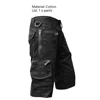 Men's  Shorts Jogging Shorts Solid Color Multi-Pocket Summer Casual Straight Cargo Shorts Men Shorts 5