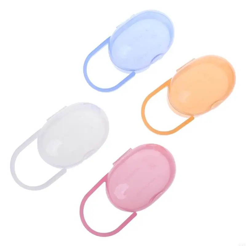 Q1FE Soild Portable Baby Infant Kids Pacifier Nipple Newborn Outdoor Travel Carrier Universal Holder Nipples Storage Box