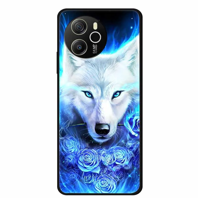 Cartoon Black Silicone Soft TPU Phone Cover - Protective Case