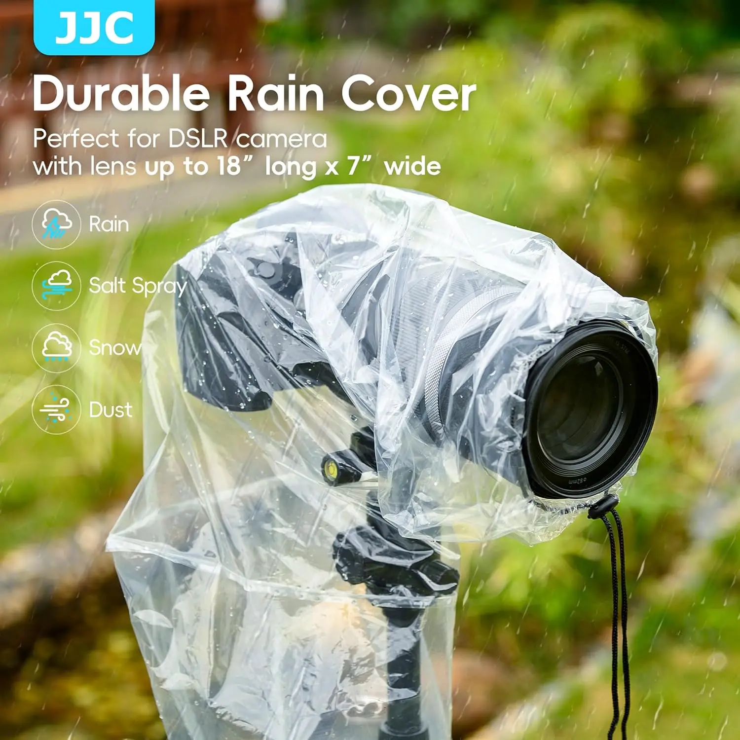 JJC 2 Pack DSLR Camera Rain Cover