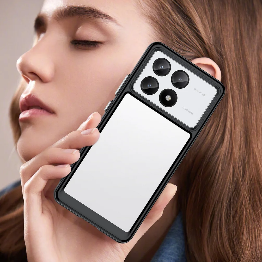 Étui Transparent pour X6 M6 F5 X5 GT X4 M5 F4 POCO C65 C40 C55 M4 Pro F3, housse de téléphone souple et fine en TPU_voghion.com