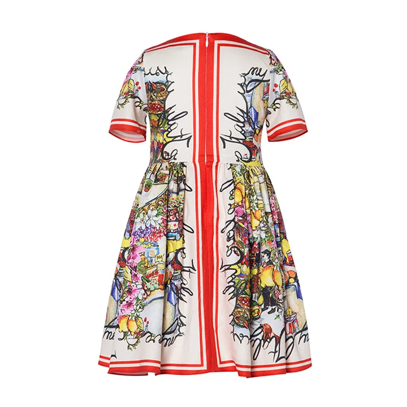 Kids Party Dresses For Girls Printed Evening Princess Girls Dresses Birthday Young Girls Clothes Vestido Menina Children Dresses 4